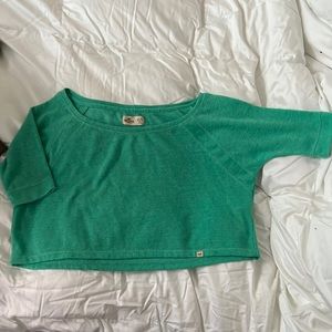 Green Hollister Crop Top